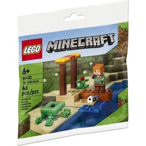 New Lego Minecraft 30432 The Turtle Beach Building Set Alex Minifigure Polybag